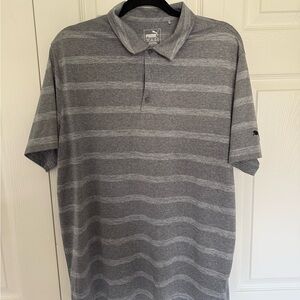Puma Gray Classic Polo Shirt Large